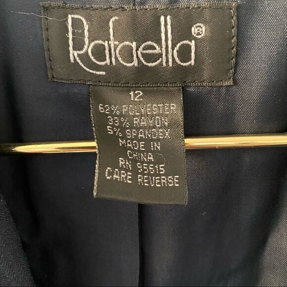 Raffaella Navy Striped Blazer Size Medium - Picture 3 of 5